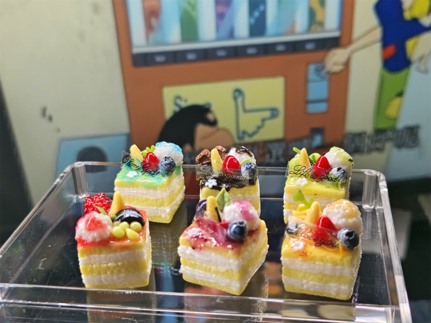 1pc Ice Cream Cone Cake Artisan Clay Food Keycaps ESC MX for Mechanical Gaming Keyboard